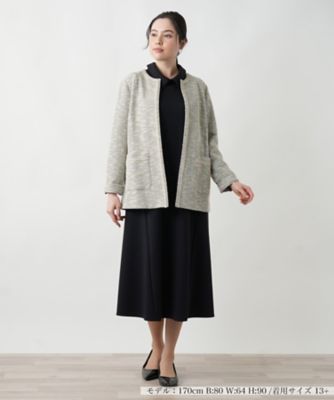 ツイードニットジャケット【セレモニー】【Ｌｅｉｌｉａｎ　ＷＨＩＴＥ　ＬＡＢＥＬ】