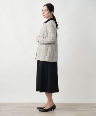 ツイードニットジャケット【セレモニー】【Ｌｅｉｌｉａｎ　ＷＨＩＴＥ　ＬＡＢＥＬ】