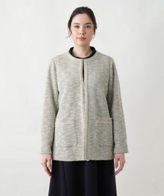 ツイードニットジャケット【セレモニー】【Ｌｅｉｌｉａｎ　ＷＨＩＴＥ　ＬＡＢＥＬ】