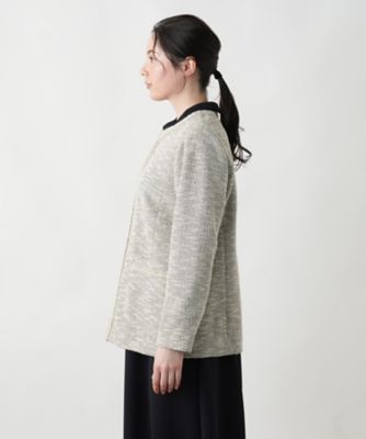 ツイードニットジャケット【セレモニー】【Ｌｅｉｌｉａｎ　ＷＨＩＴＥ　ＬＡＢＥＬ】