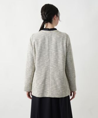 ツイードニットジャケット【セレモニー】【Ｌｅｉｌｉａｎ　ＷＨＩＴＥ　ＬＡＢＥＬ】