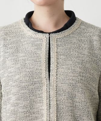ツイードニットジャケット【セレモニー】【Ｌｅｉｌｉａｎ　ＷＨＩＴＥ　ＬＡＢＥＬ】