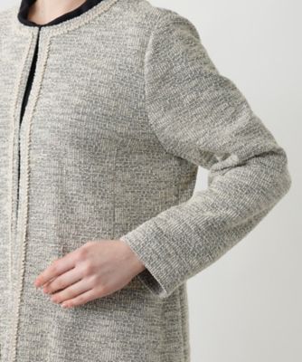 ツイードニットジャケット【セレモニー】【Ｌｅｉｌｉａｎ　ＷＨＩＴＥ　ＬＡＢＥＬ】