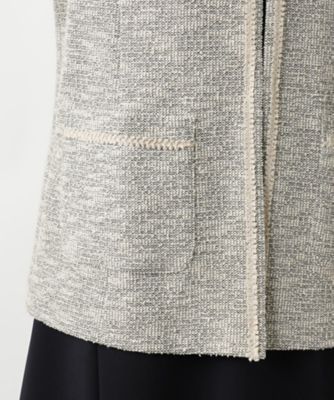ツイードニットジャケット【セレモニー】【Ｌｅｉｌｉａｎ　ＷＨＩＴＥ　ＬＡＢＥＬ】