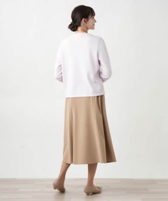 Leilian PLUS HOUSE / レリアンプラスハウス 【店舗人気】クルーネックニット【Leilian WHITE LABEL】 店舗人気】透かし編みクルーネックニット【Leilian