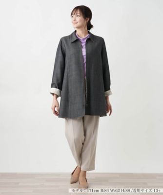 ステンカラーショートコート【Leilian WHITE
