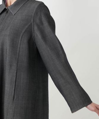 ステンカラーショートコート【Leilian WHITE