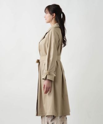 オープンカラートレンチコート【セレモニー】【Leilian
