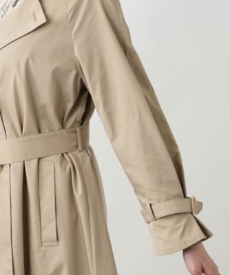 オープンカラートレンチコート【セレモニー】【Leilian