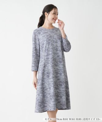 ＜Leilian plus house (Women/大きいサイズ)＞フレアワンピース【Ｌｅｉｌｉａｎ　ＷＨＩＴＥ　ＬＡＢＥＬ】