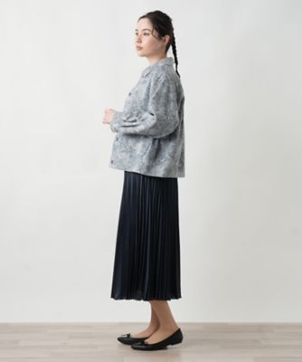 リーフ柄シャツジャケット【Ｌｅｉｌｉａｎ　ＷＨＩＴＥ　ＬＡＢＥＬ】