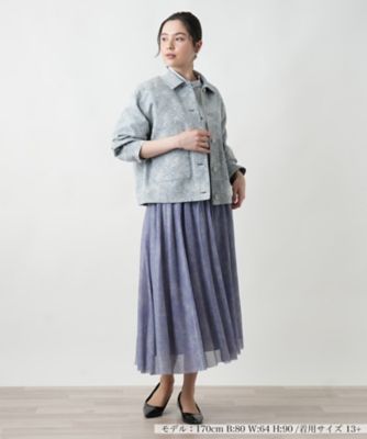 リーフ柄シャツジャケット【Ｌｅｉｌｉａｎ　ＷＨＩＴＥ　ＬＡＢＥＬ】