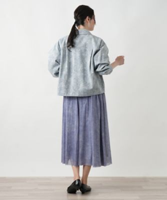 リーフ柄シャツジャケット【Ｌｅｉｌｉａｎ　ＷＨＩＴＥ　ＬＡＢＥＬ】