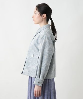 リーフ柄シャツジャケット【Ｌｅｉｌｉａｎ　ＷＨＩＴＥ　ＬＡＢＥＬ】