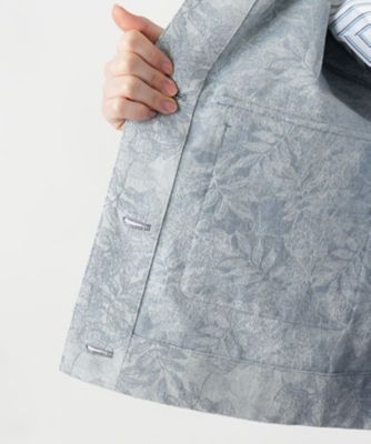 リーフ柄シャツジャケット【Ｌｅｉｌｉａｎ　ＷＨＩＴＥ　ＬＡＢＥＬ】