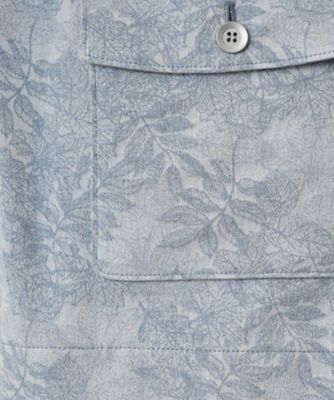 リーフ柄シャツジャケット【Ｌｅｉｌｉａｎ　ＷＨＩＴＥ　ＬＡＢＥＬ】