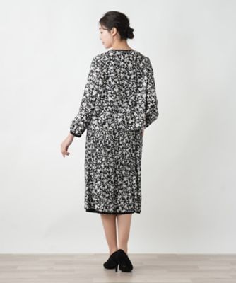 フラワー柄リボンブラウス【Ｌｅｉｌｉａｎ　ＷＨＩＴＥ　ＬＡＢＥＬ】
