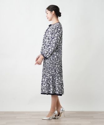 フラワー柄リボンブラウス【Ｌｅｉｌｉａｎ　ＷＨＩＴＥ　ＬＡＢＥＬ】