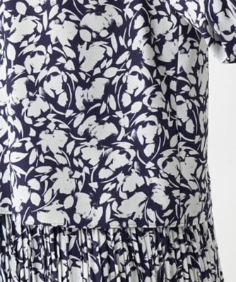 フラワー柄リボンブラウス【Ｌｅｉｌｉａｎ　ＷＨＩＴＥ　ＬＡＢＥＬ】