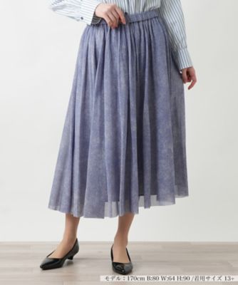 ＜Leilian plus house (Women/大きいサイズ)＞フレアスカート【Ｌｅｉｌｉａｎ　ＷＨＩＴＥ　ＬＡＢＥＬ】