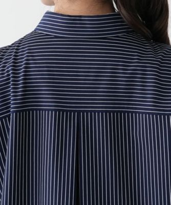 【店舗人気】刺繍ストライプシャツ