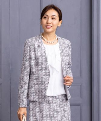 Leilian plus house (Women/大きいサイズ)/レリアン　プラスハウス ノーカラージャケット【セレモニー】