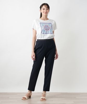 美品 LEILIAN レリアン プラスハウス ストレッチスリムパンツ 17+ 美品 LEILIAN レリアン プラスハウス ストレッチスリムパンツ 17