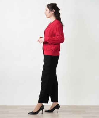Vネックカーディガン【Leilian WHITE LABEL