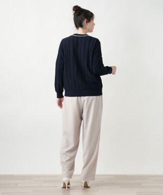 Leilian PLUS HOUSE / レリアンプラスハウス 【店舗人気】Vネックニットカーディガン【Leilian WHITE LABEL】 店舗人気】Vネックカーディガン【Leilian WHITE LABEL