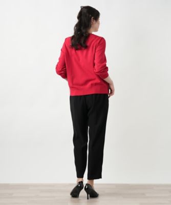 【店舗人気】透かし編みクルーネックニット【Ｌｅｉｌｉａｎ　ＷＨＩＴＥ　ＬＡＢＥＬ】