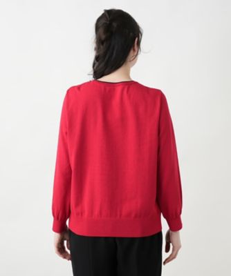 【店舗人気】透かし編みクルーネックニット【Ｌｅｉｌｉａｎ　ＷＨＩＴＥ　ＬＡＢＥＬ】