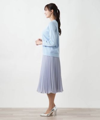 プリーツロングスカート