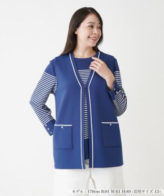 ＜Leilian plus house (Women/大きいサイズ)＞Ｖネックベスト