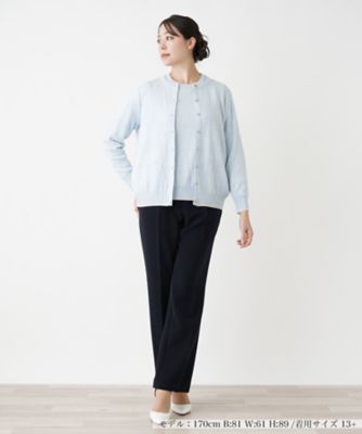 フラワー柄カーディガン | Leilian plus house (Women/大きい