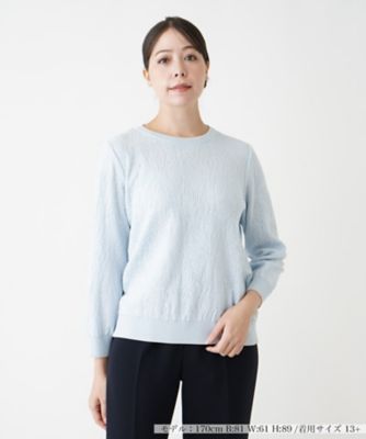 ＜Leilian plus house (Women/大きいサイズ)＞フラワー柄カットソー