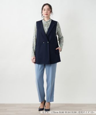 【店舗人気】ダブルラペルドベスト【Ｌｅｉｌｉａｎ　ＷＨＩＴＥ　ＬＡＢＥＬ】