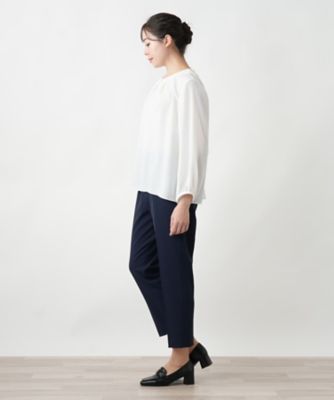 【店舗人気】タックブラウス【セレモニー】【Ｌｅｉｌｉａｎ　ＷＨＩＴＥ　ＬＡＢＥＬ】