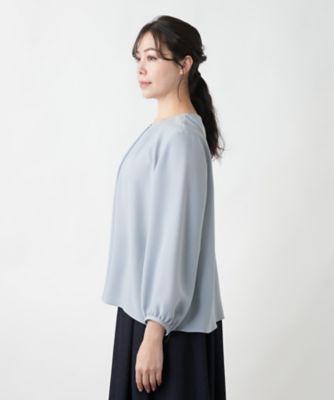 【店舗人気】タックブラウス【セレモニー】【Ｌｅｉｌｉａｎ　ＷＨＩＴＥ　ＬＡＢＥＬ】
