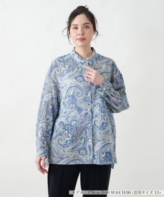 ＜Leilian plus house (Women/大きいサイズ)＞ペイズリーブラウス【ＢＩＮＤＡ】