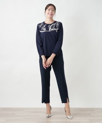 Leilian(レリアン) 長袖セーター サイズ13 L レディース - 黒 店頭人気】セーター | Leilian plus house (Women/大きいサイズ