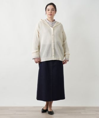 【店舗人気】フーデッドカーディガン【ＭＵＳＥ　ＢＹ　ＲＯＣＨＡＳ　Ｐｒｅｍｉｅｒｅ】