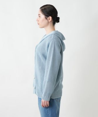 【店舗人気】フーデッドカーディガン【ＭＵＳＥ　ＢＹ　ＲＯＣＨＡＳ　Ｐｒｅｍｉｅｒｅ】