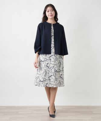 ノーカラージャケット | Leilian plus house (Women/大きい
