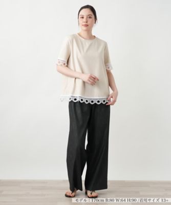 【店舗人気】カットワークレースＴシャツ【ＢＬＵＢＩＡＮＣＯ】