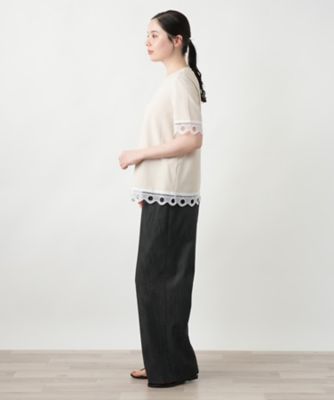 【店舗人気】カットワークレースＴシャツ【ＢＬＵＢＩＡＮＣＯ】