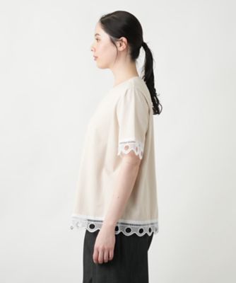 【店舗人気】カットワークレースＴシャツ【ＢＬＵＢＩＡＮＣＯ】
