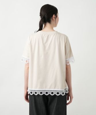 【店舗人気】カットワークレースＴシャツ【ＢＬＵＢＩＡＮＣＯ】