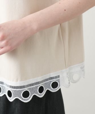 【店舗人気】カットワークレースＴシャツ【ＢＬＵＢＩＡＮＣＯ】