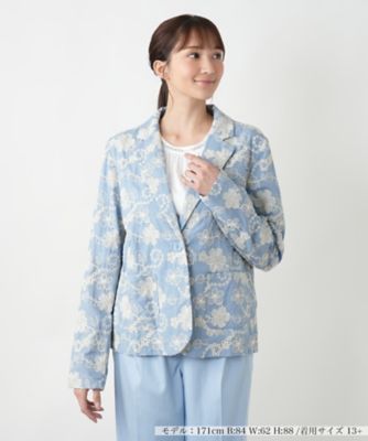 Leilian plus house (Women/大きいサイズ)/レリアン　プラスハウス カットワーク刺繍ジャケット－ＢＬＵＢＩＡＮＣＯ