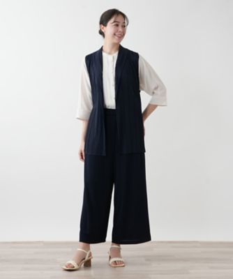 【店舗人気】プリーツロングベスト【Ｌｅｉｌｉａｎ　ＷＨＩＴＥ　ＬＡＢＥＬ】